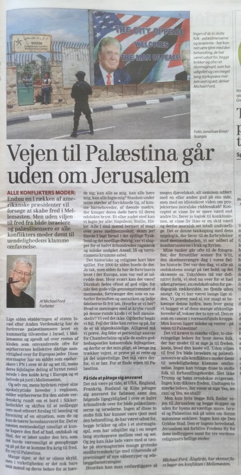 Vejen til Palæstina går uden om Jerusalem, Michael Ford